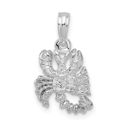 Image of Sterling Silver Polished 3D Scorpio Zodiac Pendant