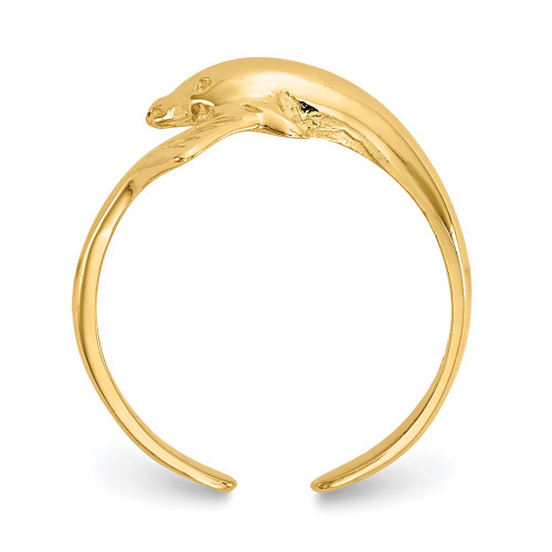 10k Yellow Gold Dolphin Toe Ring