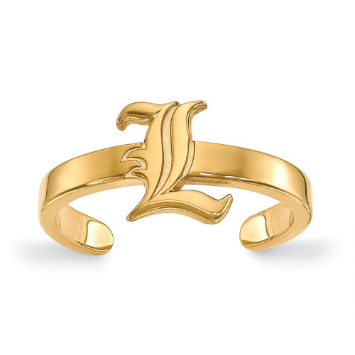 Gold Plated Sterling Silver University of Louisville Toe Ring by LogoArt