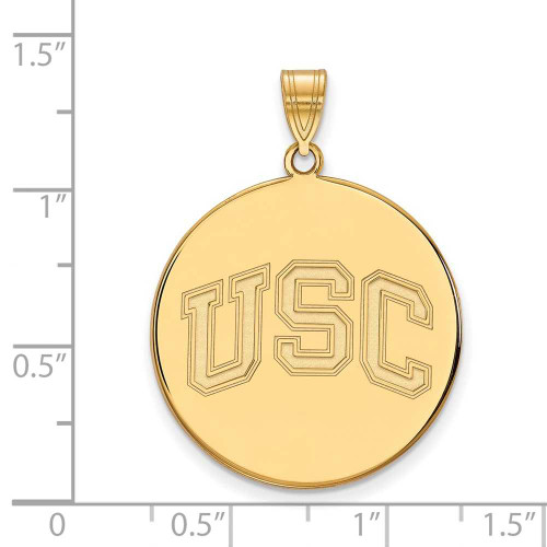 Image of Gold Plated 925 Silver University of Southern California X-Large Pendant LogoArt