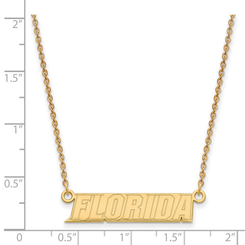 Gold-Plated Sterling Silver LogoArt University of Florida Small Pendant Necklace