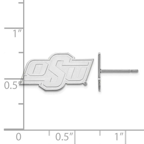 Image of Sterling Silver Oklahoma State University X-Small Post Earrings by LogoArt