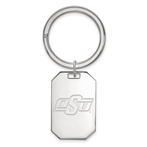 Sterling Silver Oklahoma State University Key Chain by LogoArt