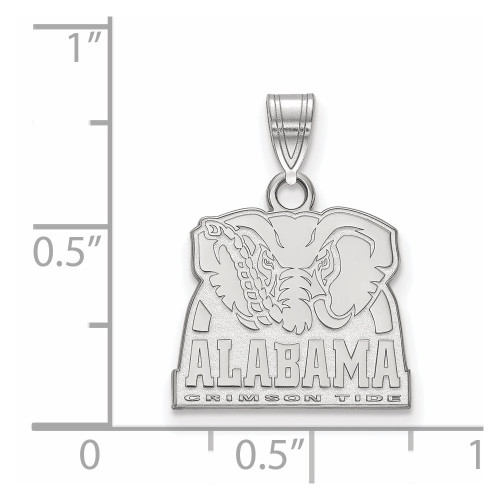 Sterling Silver University of Alabama Small Pendant by LogoArt (SS061UAL)