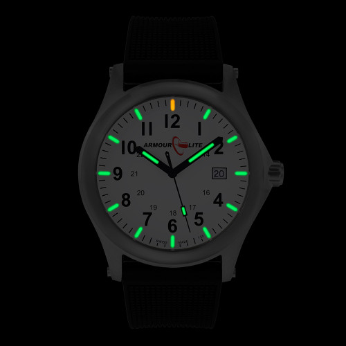 ArmourLite Field Series AL136 Swiss Made Tritium Illuminated Watch with Shatterproof Armourglass