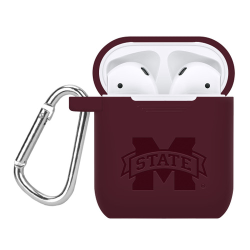 Mississippi State Bulldogs Engraved Compatible with Apple AirPods Case Cover (Maroon)