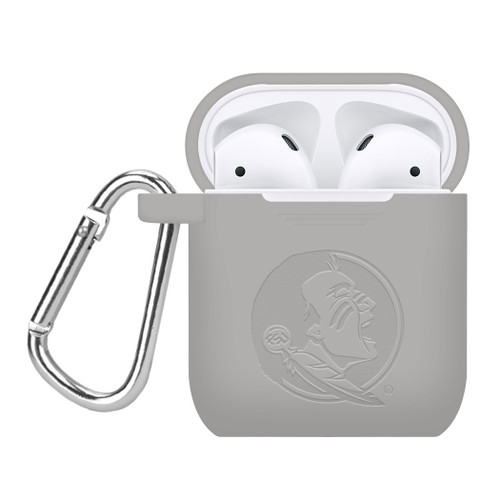 Florida State Seminoles Engraved Compatible with Apple AirPods Case Cover (Gray)