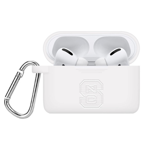 North Carolina State Wolfpack Engraved Compatible with Apple AirPods Pro Case Cover (White)