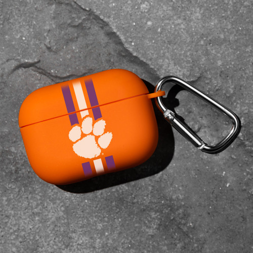 Clemson Tigers HD Compatible with Apple AirPods Pro Case Cover - Stripes