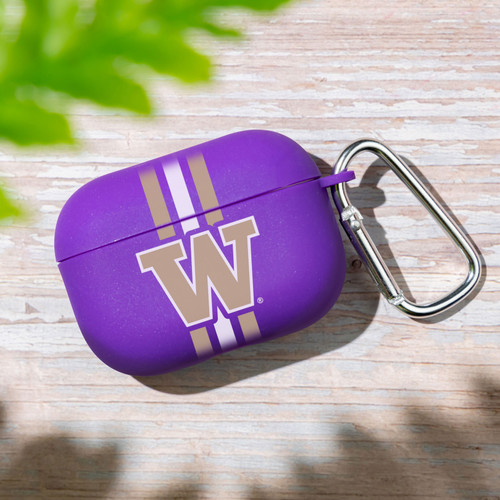 Washington Huskies HD Compatible with Apple AirPods Pro Case Cover - Stripes