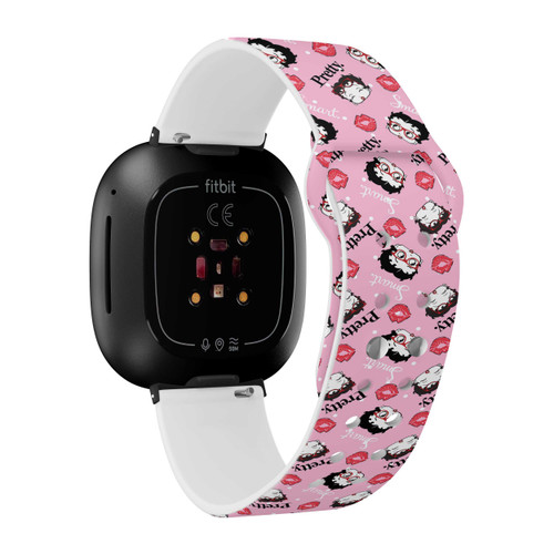 Image of Betty Boop Girl Power Pretty & Smart HD Watch Band Compatible with Fitbit Versa 3 and Sense