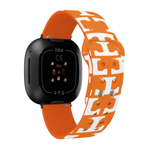Image of Tennessee Volunteers HD Watch Band Compatible with Fitbit Versa 3 and Sense - Repeating