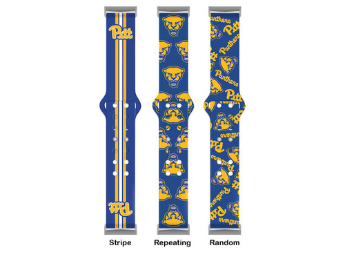 Image of Pittsburgh Panthers Lions HD Watch Band Compatible with Fitbit Versa 3 and Sense - Random Pattern