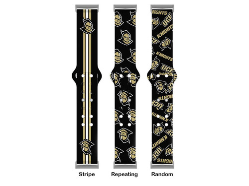 Image of Central Florida Knights HD Watch Band Compatible with Fitbit Versa 3 and Sense - Random Pattern