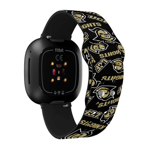 Image of Central Florida Knights HD Watch Band Compatible with Fitbit Versa 3 and Sense - Random Pattern