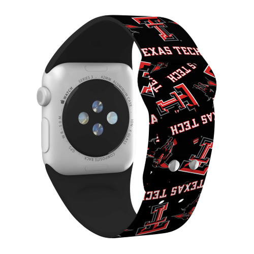Image of Texas Tech Red Raiders HD Watch Band Compatible with Apple Watch - Random Pattern