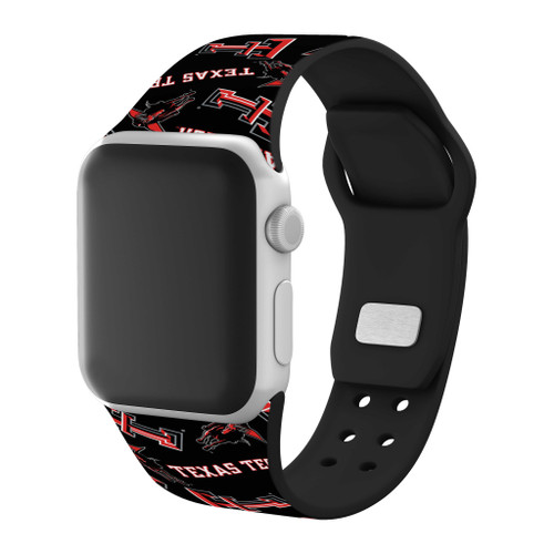 Image of Texas Tech Red Raiders HD Watch Band Compatible with Apple Watch - Random Pattern