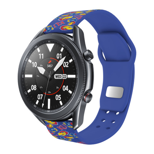 Kansas Jayhawks HD Watch Band Compatible with Samsung Galaxy Watch - Random Pattern