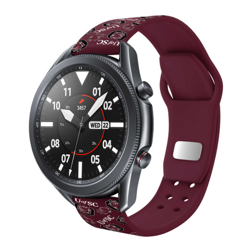 Image of South Carolina Gamecocks HD Watch Band Compatible with Samsung Galaxy Watch - Random Pattern