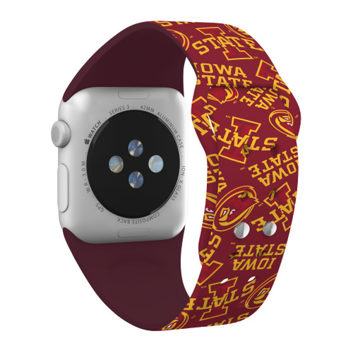 Iowa State Cyclones HD Watch Band Compatible with Apple Watch - Random Pattern
