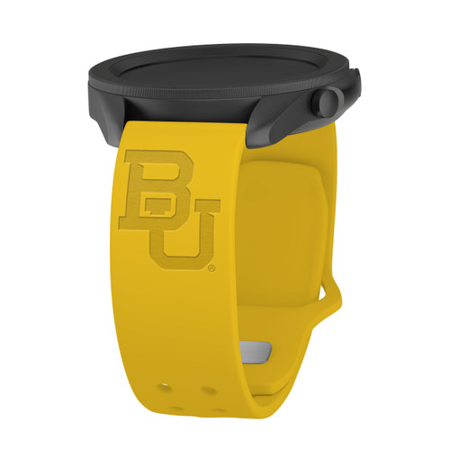 Baylor Bears Engraved Silicone Sport Quick Change Watch Band - Yellow