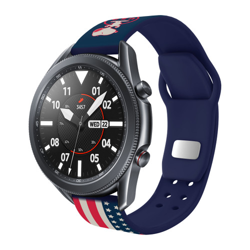 Peanuts Patriotic USA HD Watch Band Compatible with Samsung Galaxy Watch