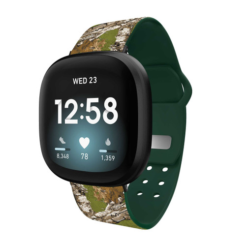 Image of Realtree Edge Moss HD Watch Band Compatible with Fitbit Versa 3 & Sense