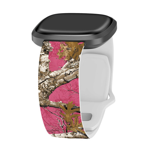 Image of Realtree Edge Pink HD Watch Band Compatible with Fitbit Versa 3 & Sense