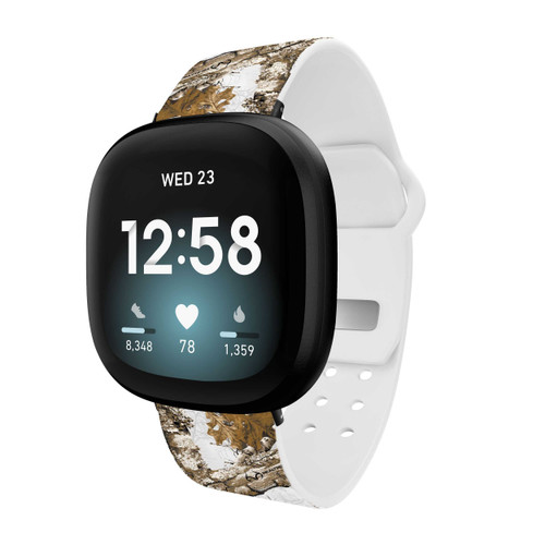 Image of Realtree Edge Snow HD Watch Band Compatible with Fitbit Versa 3 & Sense