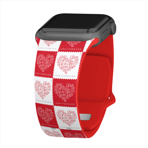 US Postal Service Forever Stamps Valentines HD Watch Band Compatible with Apple Watch