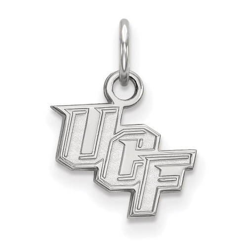 14k White Gold LogoArt University of Central Florida U-C-F Extra Small Pendant