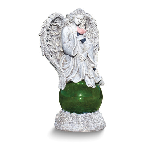 Sitting Angel LED Solar Light Resin 13 inch Garden Statue (Gifts)