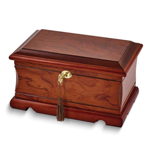 Luxury Giftware Walnut Veneer and Matte Finish Wooden Velour
