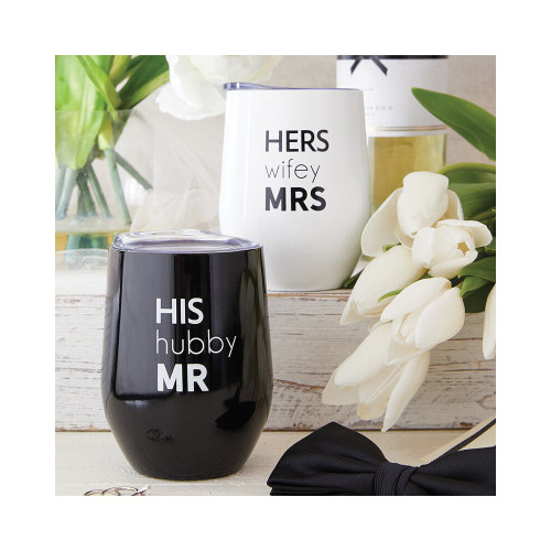HIS/HUBBY/MR. Stainless Steel Wine Travel Tumbler (Gifts)