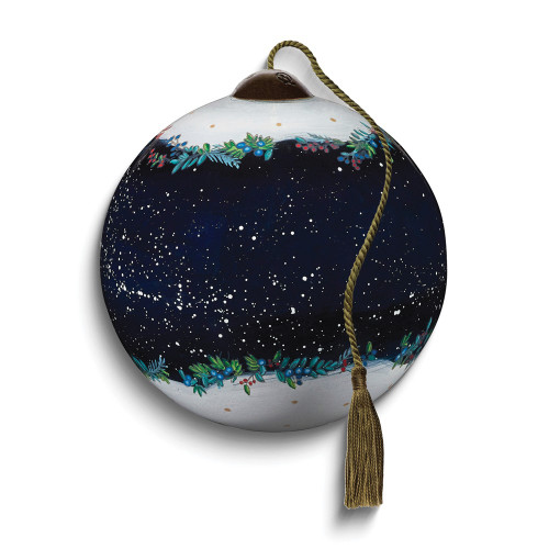 Neqwa Art Rejoice In His Glory by Paula Doherty Hand-painted Glass Ornament (Gifts)