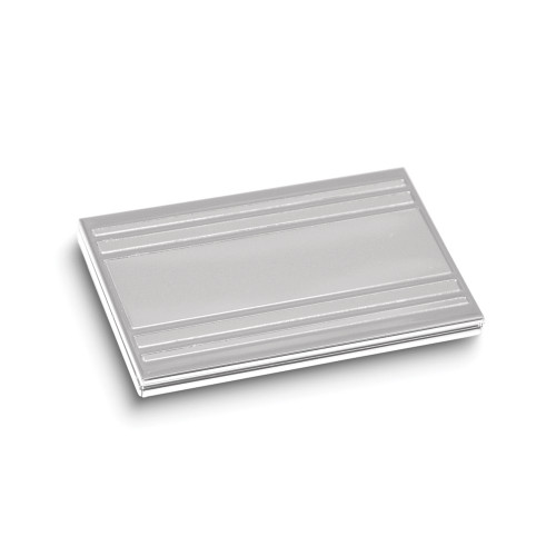 Nickel-plated Striped Edges Business Card Case (Gifts)
