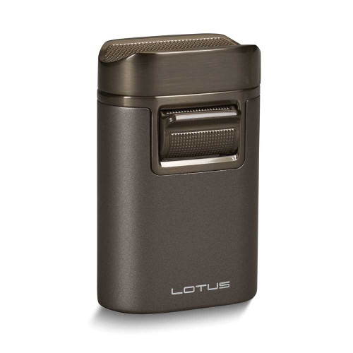 Image of Lotus T7 Brawn Gunmetal Table Lighter with Cigar Rest (Gifts)