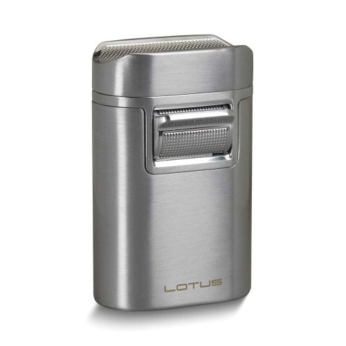 Image of Lotus T7 Brawn Chrome Table Lighter with Cigar Rest (Gifts)