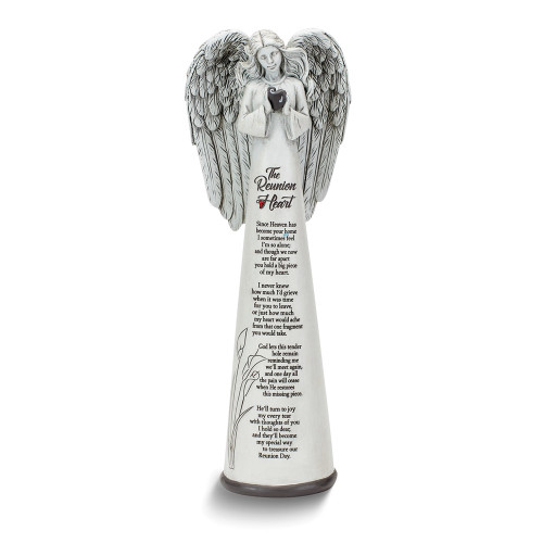 Resin THE REUNION HEART with Poem Angel Figurine (Gifts)