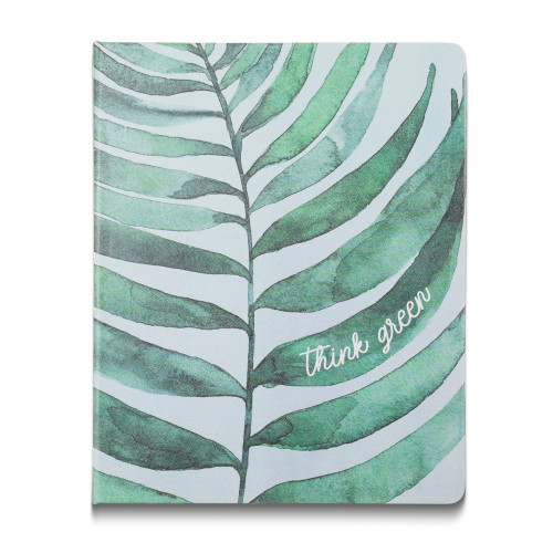 Think Green Leaf Design Recycled 8x10 Journal (Gifts)