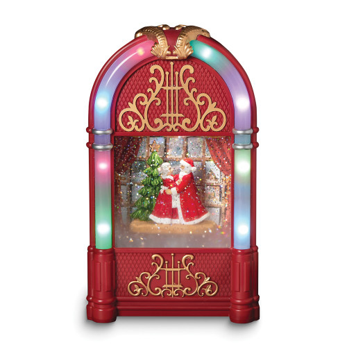 LED Lighted Dancing Santa Musical (Plays Jingle Bell Rock) Juke Box (Gifts)