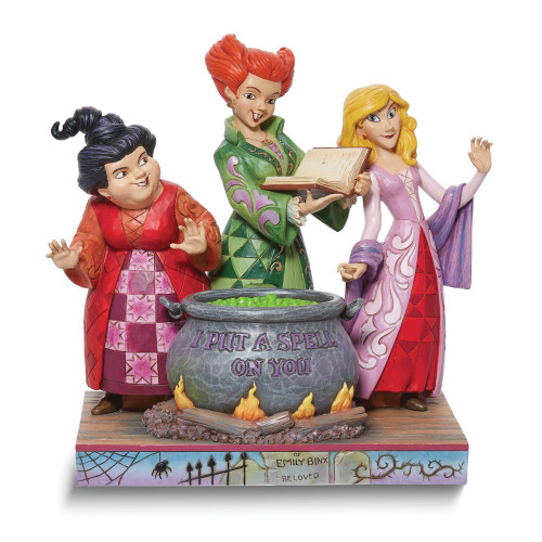 Jim Shore Disney Traditions 8.5 inch Hand-painted Stone Resin I Put a Spell on You Hocus Pocus Figurine (Gifts)