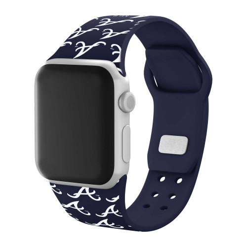 Image of Game Time Atlanta Braves HD Watch Band Compatible with Apple Watch - Repeating