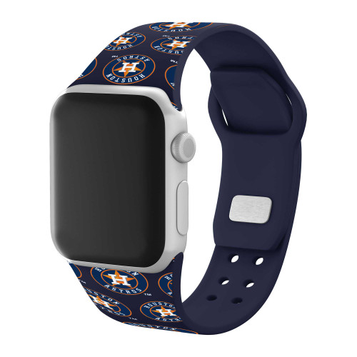 Image of Game Time Houston Astros HD Watch Band Compatible with Apple Watch - Repeating