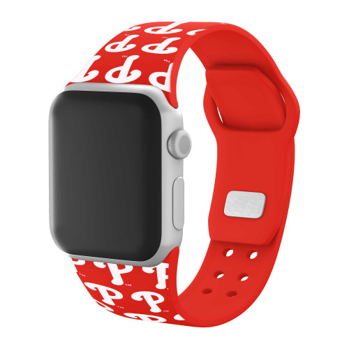 Image of Game Time Philadelphia Phillies HD Watch Band Compatible with Apple Watch - Repeating