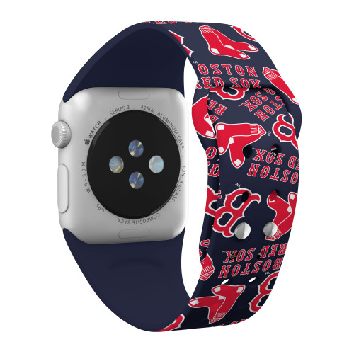Game Time Boston Red Sox HD Watch Band Compatible with Apple Watch - Random