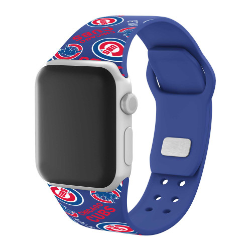 Image of Game Time Chicago Cubs HD Watch Band Compatible with Apple Watch - Random