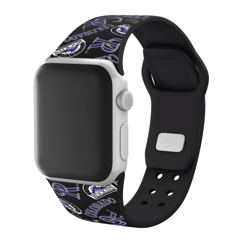 Game Time Colorado Rockies HD Watch Band Compatible with Apple Watch - Random