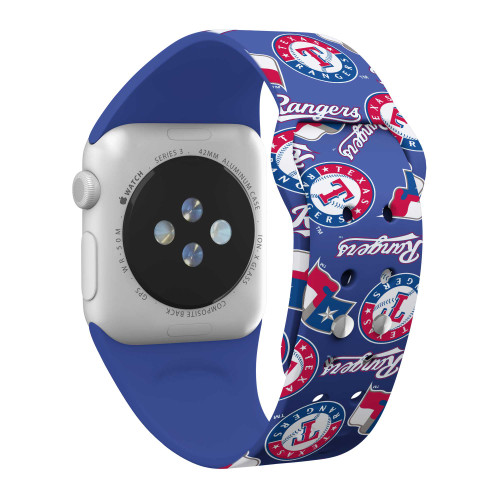 Image of Game Time Texas Rangers HD Watch Band Compatible with Apple Watch - Random