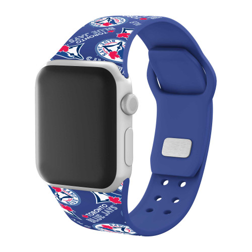 Image of Game Time Toronto Blue Jays HD Watch Band Compatible with Apple Watch - Random